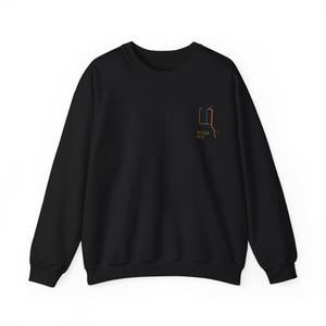 Sweat-shirt inspiré de la carte du métro d'Amsterdam, métro / métro / transports en commun / transports ferroviaires, moderne sobre, unique, élégant, unisexe