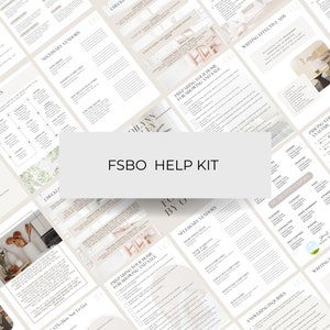 Gids voor verkoop door eigenaar | FSBO-gids | FSBO-helpkit | Leadgeneratie onroerend goed | Vastgoedmarketing | Checklist voor verkopers | Digitale pdf