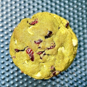 Homemade Matcha Cookies - filled with walnuts and chocolate - white chocolate chips - cranberries