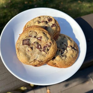 Homemade Gourmet chocolate chips walnut Cookies - miso cookies - gift idea - baked goods - soft cookies - fresh cookies - not too sweet