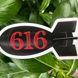 616 ボム ステッカー：グランドラピッズ マットビニール デカール