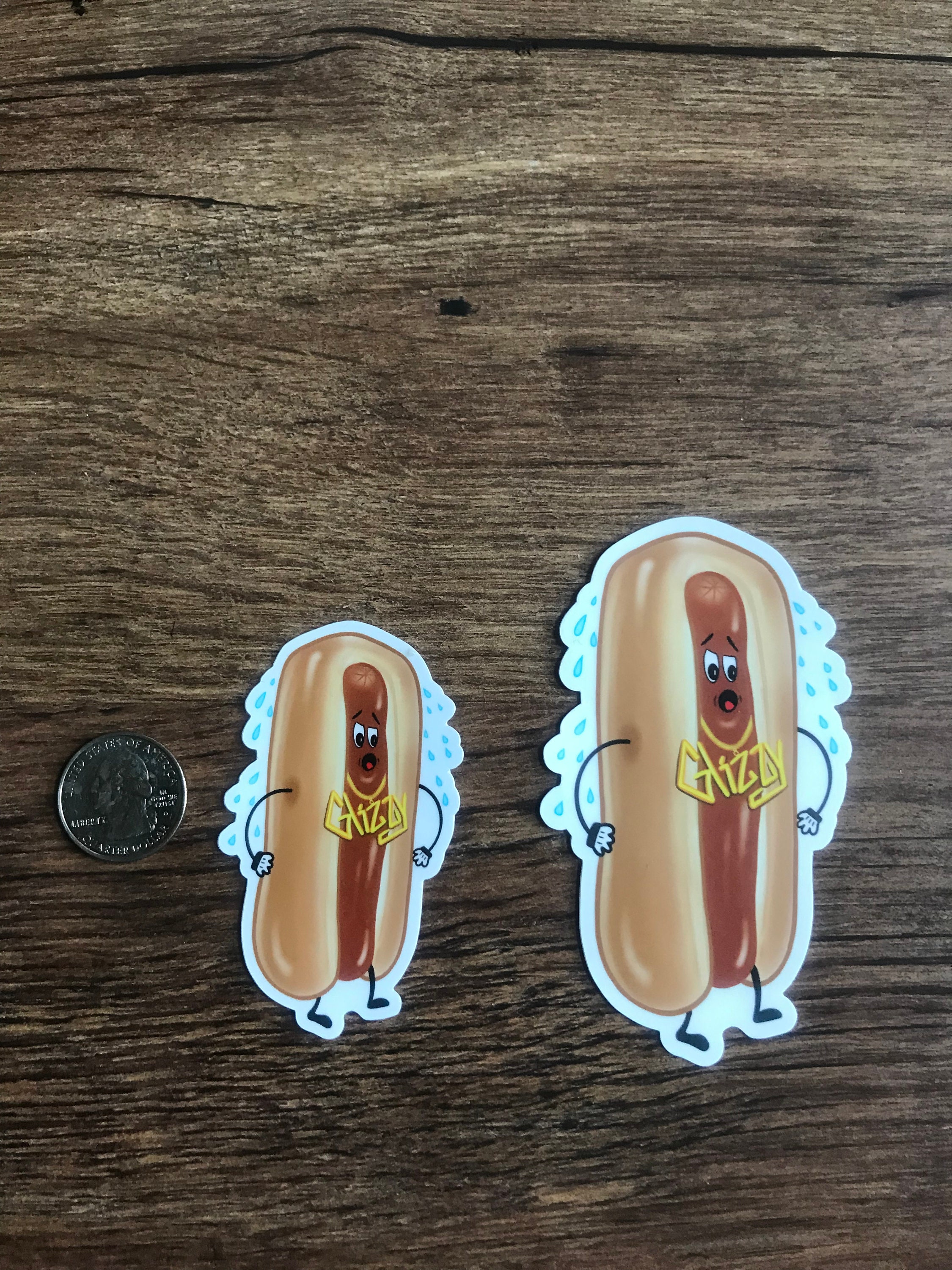 Glizzy Hotdog Magnet or Sticker: Custom Food Decal - Etsy
