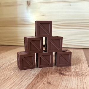 Fichas de caja de madera 25 mm - Juego de mesa Ficha de caja de madera - Recursos del juego de caja de madera - Juego de mesa Gloomhaven
