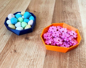 Universal Minimalist design Board Game Token Trays - Small Geometric Catch All Tray