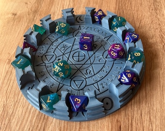 Custom Dice Tray for Dungeons & Dragons | 12 Colors | RPG Dice Rolling Tray | DnD Gift Idea
