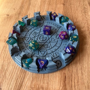 Custom Dice Tray for Dungeons & Dragons | 12 Colors | RPG Dice Rolling Tray | DnD Gift Idea