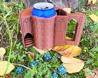 DnD Dice Tower Can Holder V3.1 - Can Holding Dice tower for DnD TTRPG - Gift for DM -  Gift for nerd - Dungeons and Dragons - In Stock