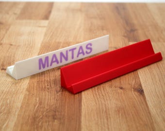 Soporte personalizado para fichas de Scrabble - Soporte personalizado para fichas de Scrabble - Regalo único para juegos de mesa