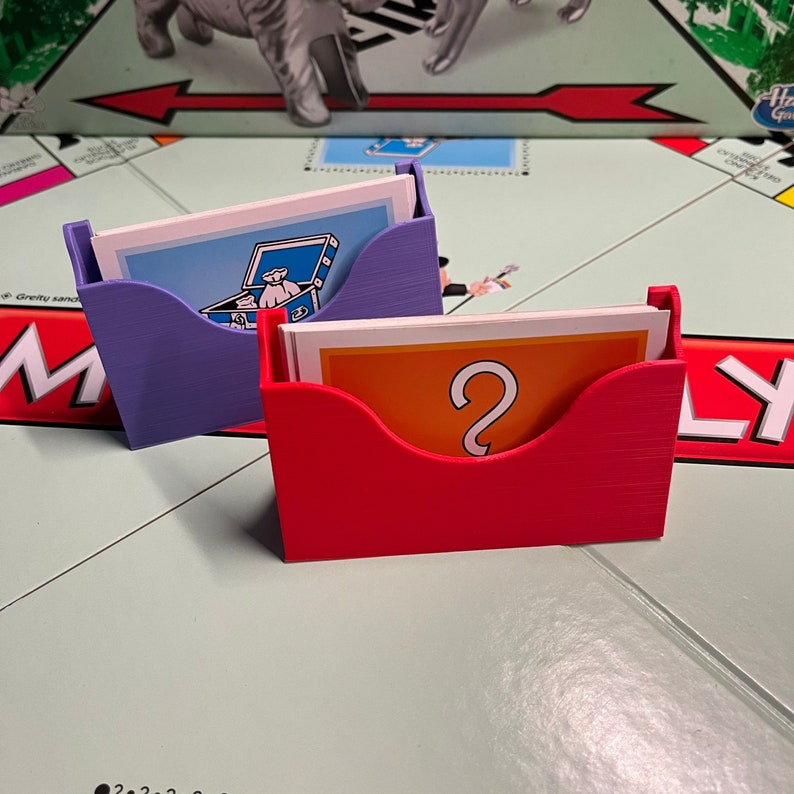 Monopoly Chance and Community Chest Card Holder Etsy