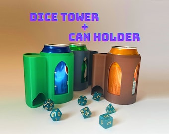 Dice Tower Can Holder for D&D RPG Tabletop Gaming - Dice Tower Cup - Dungeon Master Gift