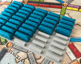Organizer for Ticket To Ride trains