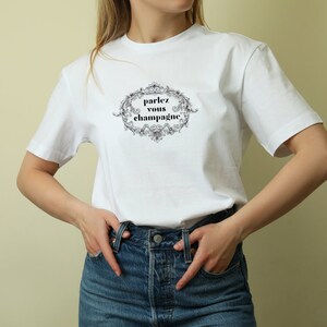 Parlez Vous Champagne Bachelorette Cotton Tee