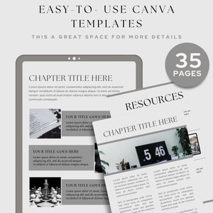 35-Page Canva Ebook Template: Workbook & Lead Magnet Design | Coaching Template| Ebook Covers| Ebook Design | Instant Download