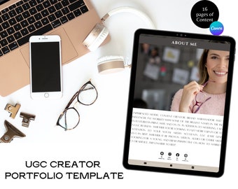 UGC Portfolio, UGC Media Kit, UGC Portfolio Website, Ugc Creator Portfolio, ugc portfolio template, ugc portfolio template canva, Social Media