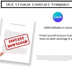 Modèle de contrat de créateur UGC, modèle UGC, contrat UCG, contenu généré par l'utilisateur, modèle de contrat d'influenceur, modèle de créateur ugc, ugc image 6