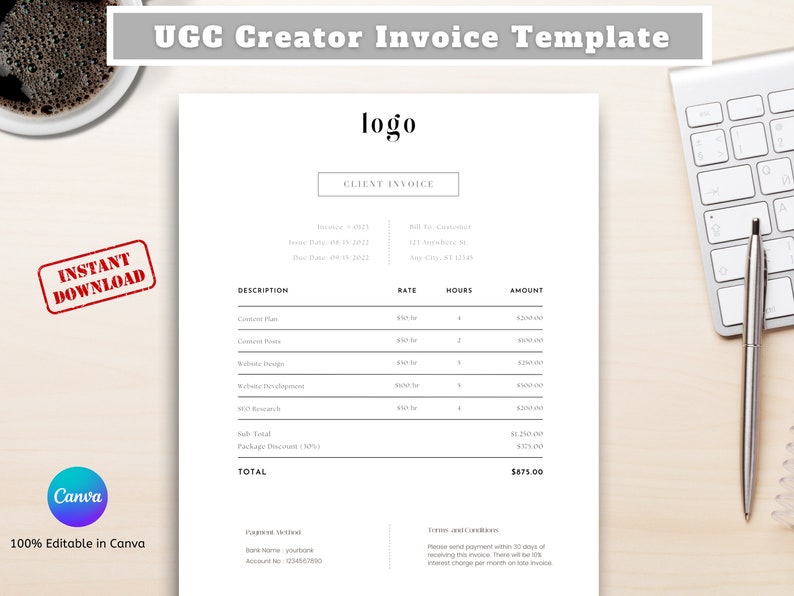 invoice-for-influencer-invoice-template-ugc-creator-ugc-etsy-finland
