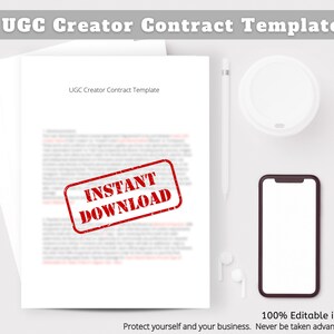 Modèle de contrat de créateur UGC, modèle UGC, contrat UCG, contenu généré par l'utilisateur, modèle de contrat d'influenceur, modèle de créateur ugc, ugc image 7