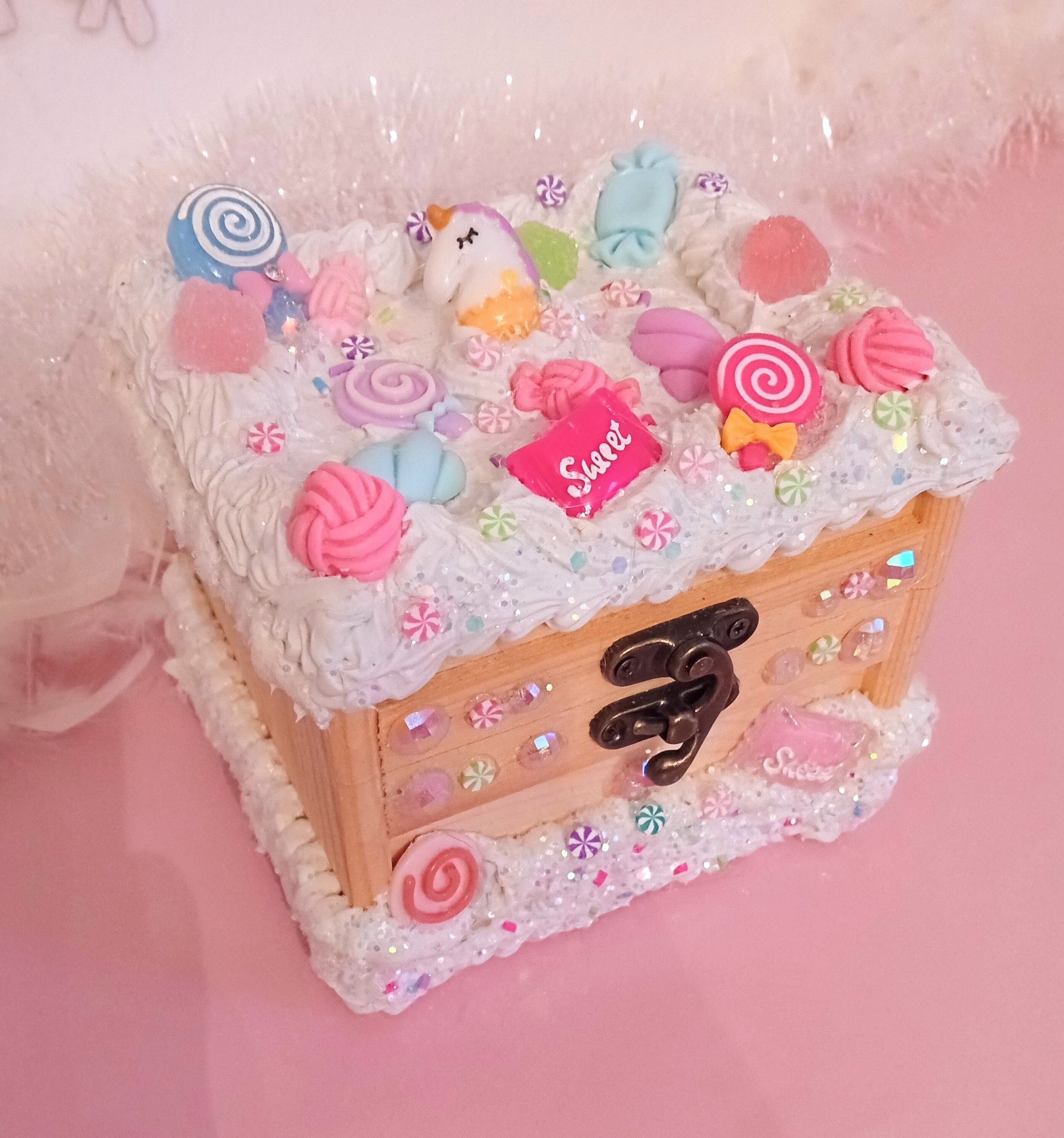Candy Jewelry Box Candy Themed Keepsake Box Child's Etsy