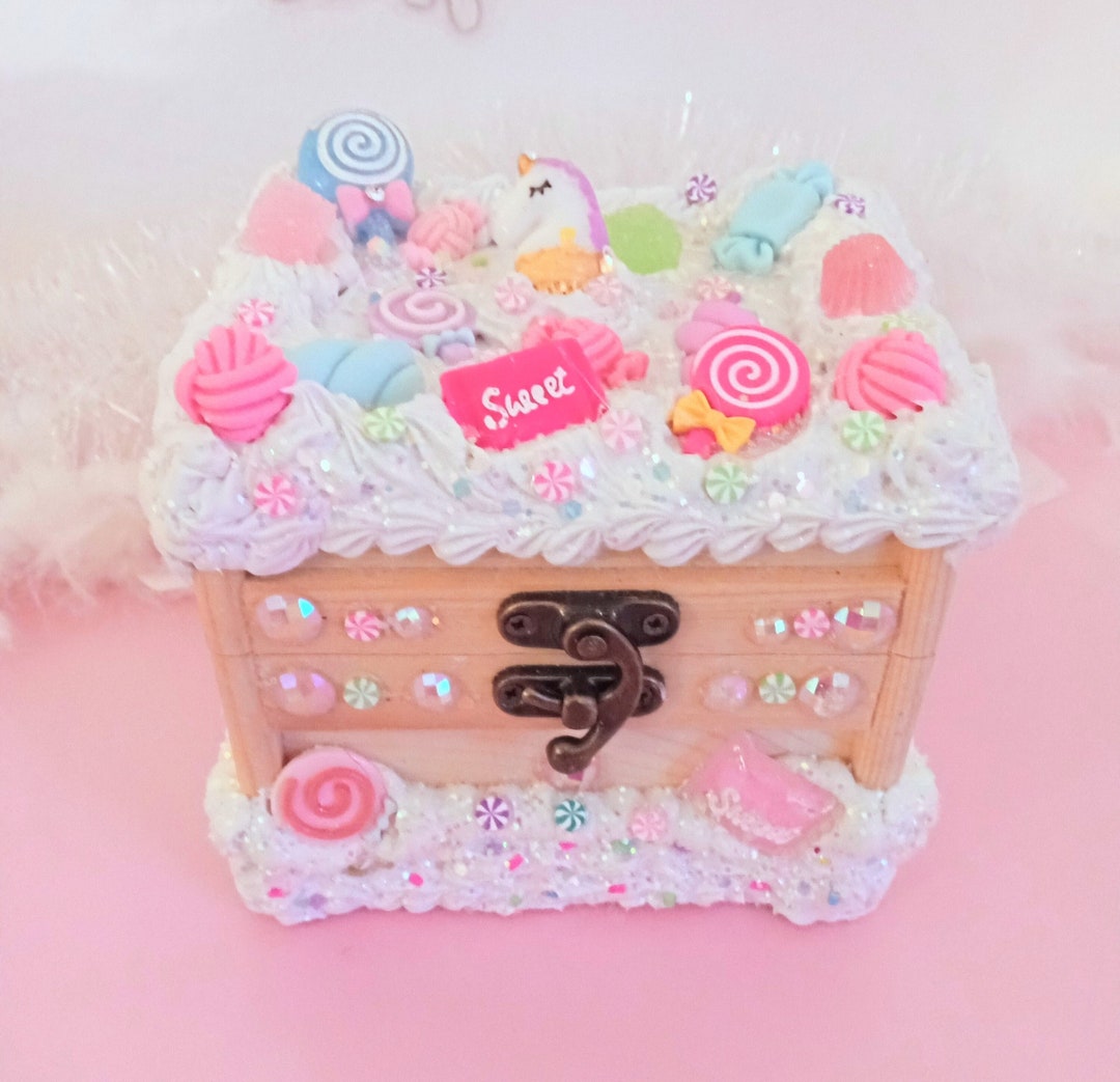 Candy Jewelry Box Candy Themed Keepsake Box Child's Etsy