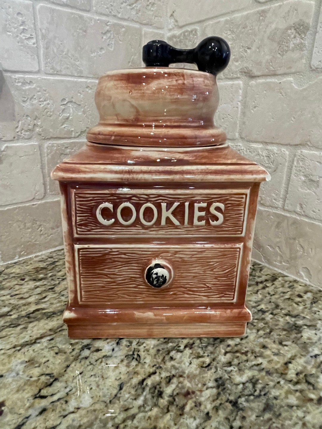 Vintage 1961 Mccoy Coffee Grinder Cookie Jar USA Etsy