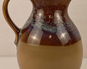 ヴィンテージ 蓮の花 シノワズリ 中国陶器 花瓶 9インチ ブルー