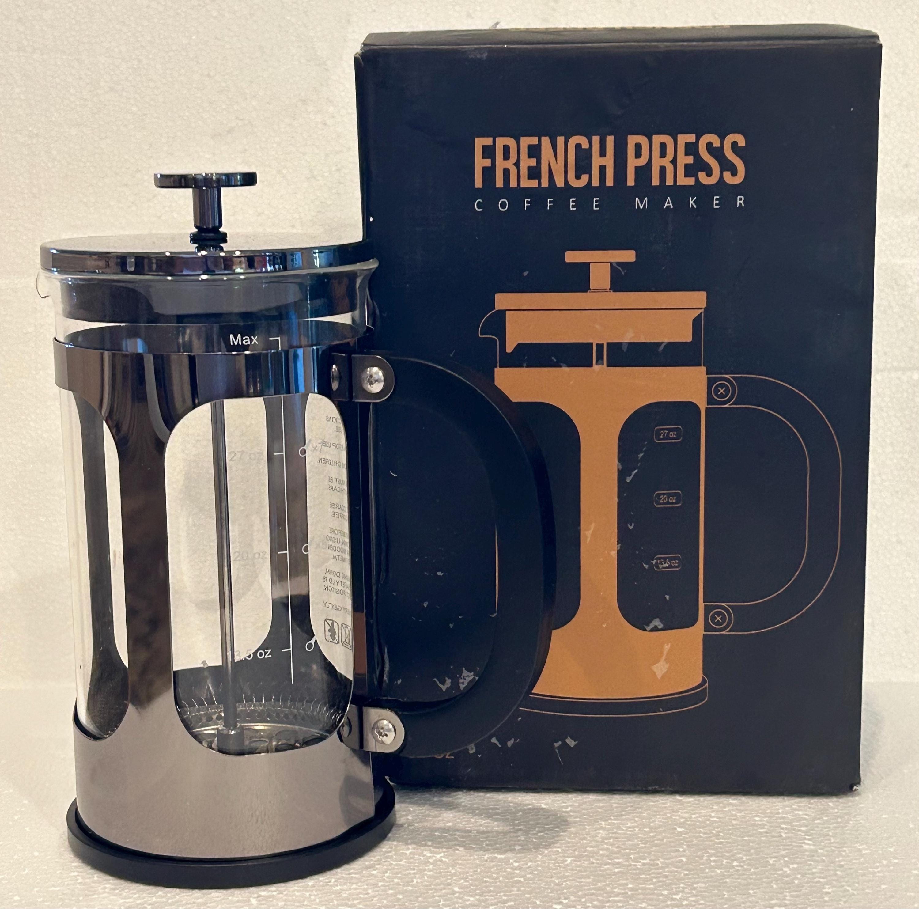 BAYKA French Press Coffee Maker 34 Ounce Liter Borosilicate