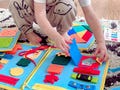 Montessori Busy Book Busy Board for Toddlers, Felt Quiet Book, 20+ Sensory Learning Activities, Travel Toy, Kids Birthday Baby Shower Gift