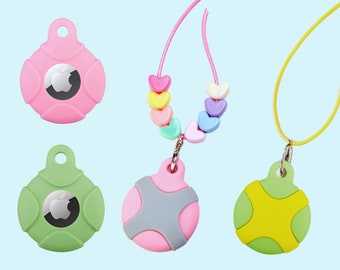 AirTag Necklace AirTag Holder Keychain, Air Tag Necklace for Kids Adults, Apple Tracker, Tracking Child, Hidden AirTag Case Kids Tracker
