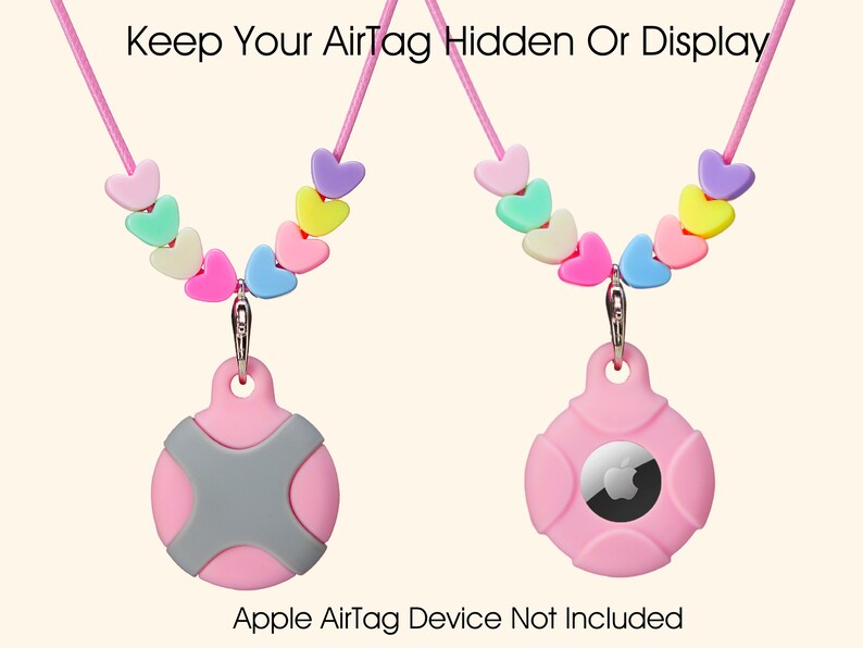 Airtag Necklace Airtag Holder Keychain Air Tag Necklace for Etsy