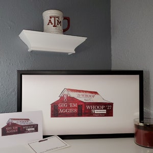 Personalized Aggie Barn Canvas Wall Art