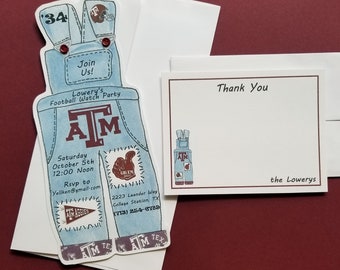 Aggie Yell Leader Invitation/Announcement Card