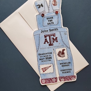 Biglietto d'invito/annuncio per il leader degli Aggie Yell