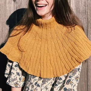 Willa Caplet + Cowl PDF Knitting Pattern Download