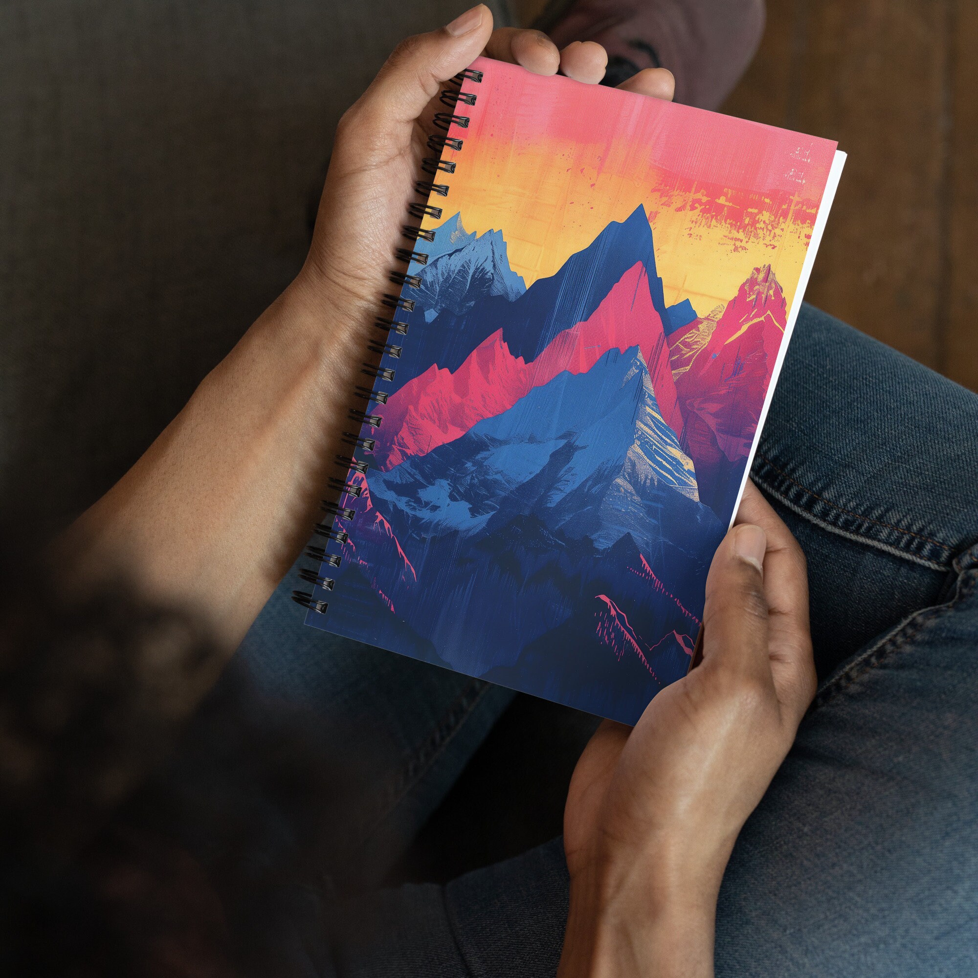 Mountain Range Spiral Notebook, Bullet Journal, Art School Supplies - Etsy