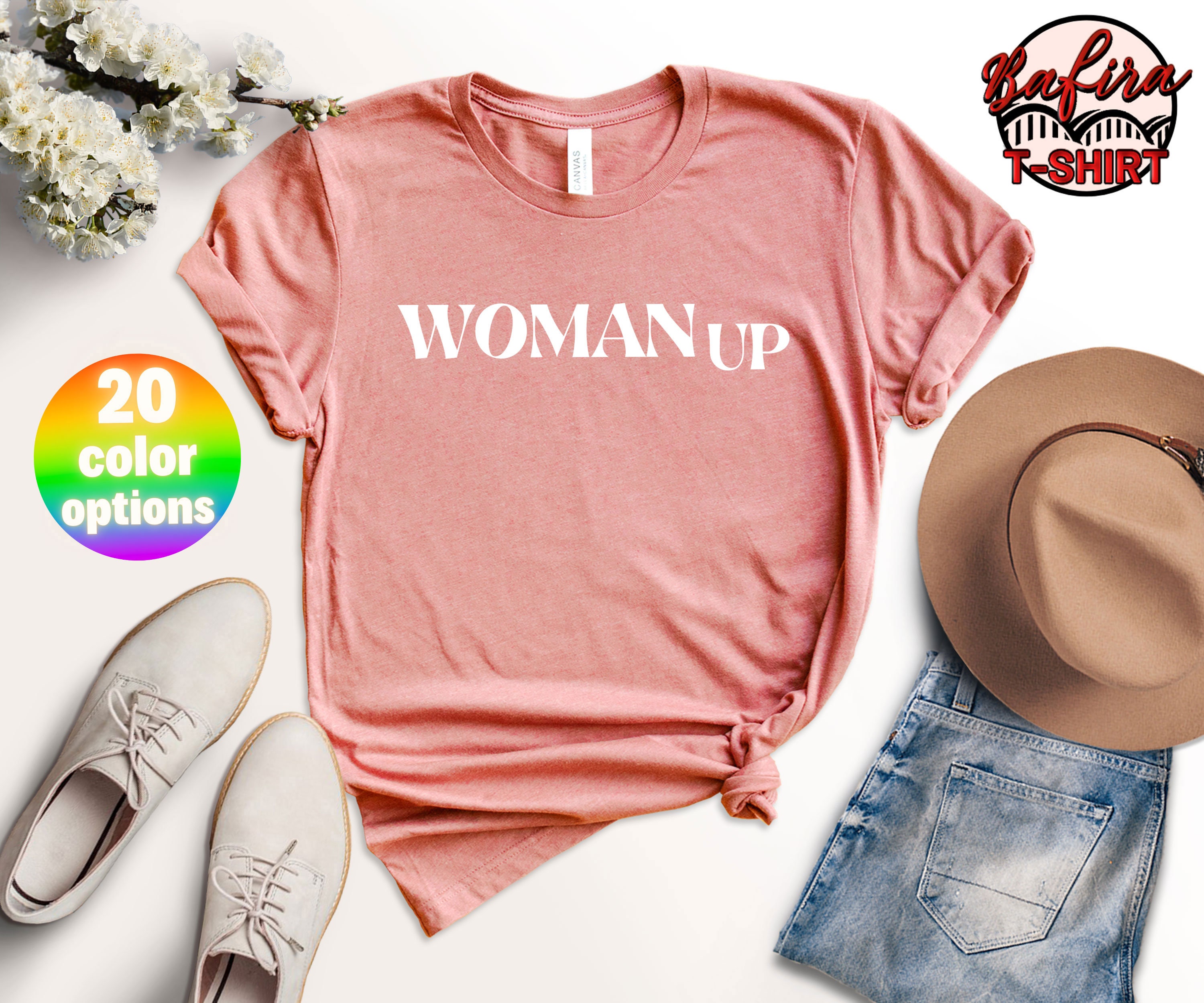 Discover Woman Up T-Shirt, Women Empowerment Shirt, Motivational Feminist Tee, Girls Power T-Shirt, Inspirational Equality Shirt, Gift For Feminist