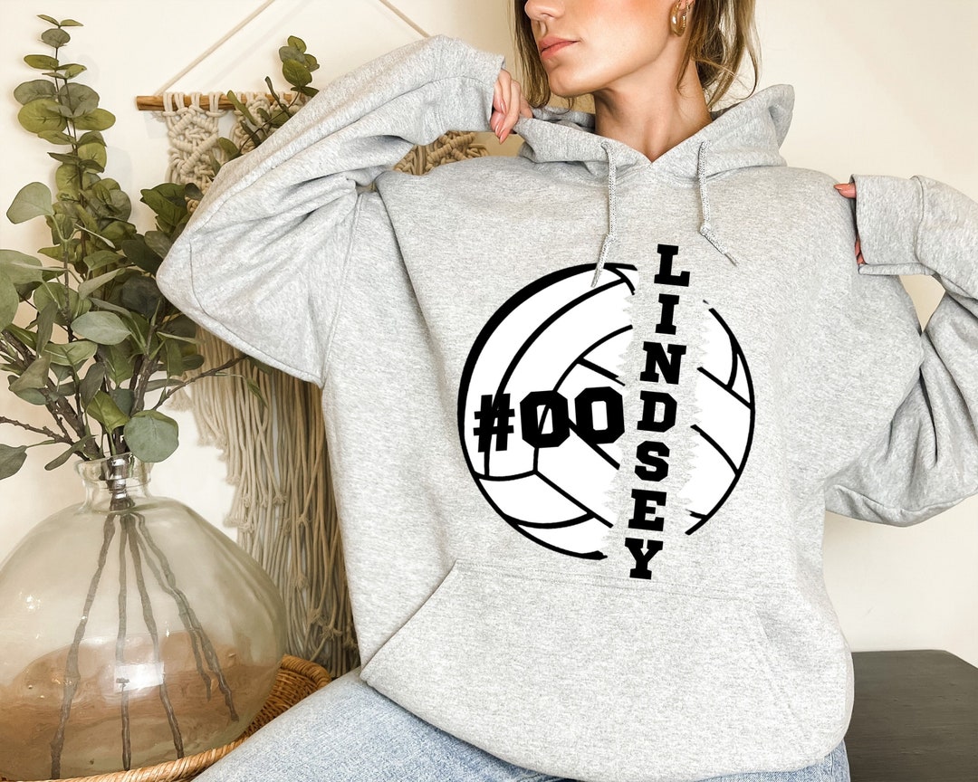 Custom Volleyball Hoodie Volleyball Sweatshirt for Player Etsy