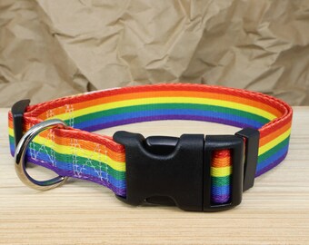 LGBTQ Pride Dog Collar (Rainbow)