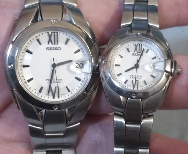 Matched Pair High End Seiko Perpetual Calendar His and Hers - Etsy