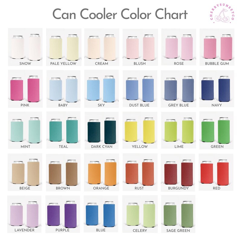 Personalized Party Can Coolers: Custom Logo Drink Sleeves - Etsy