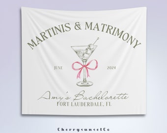 Margs and Matrimony Bachelorette Party Tapestry: Fiesta Bridal Shower Decor