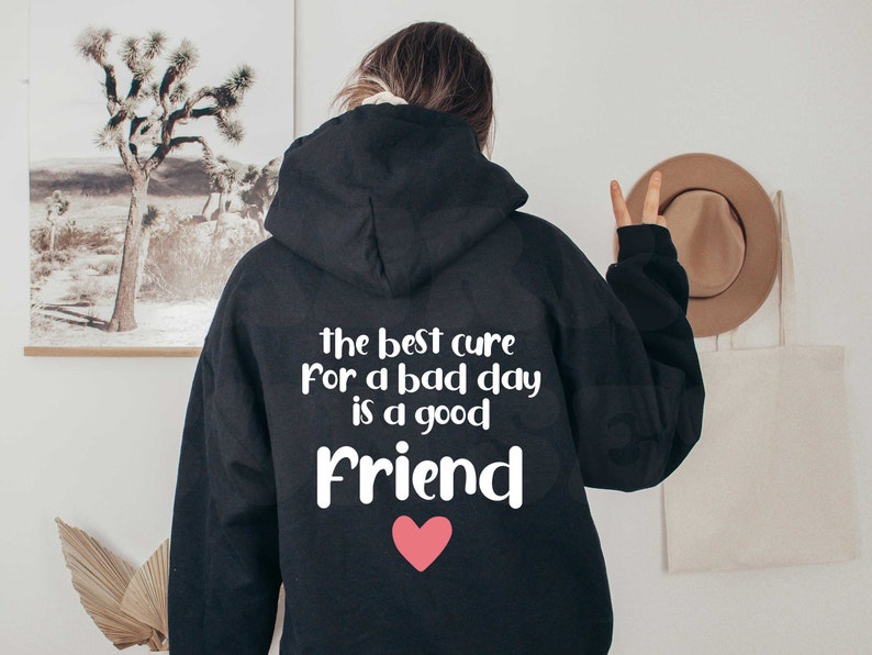 The Best Cure is Friend Hoodie Trendy Sweatshirt VSCO - Etsy
