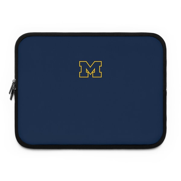 Michigan Blue Laptop Sleeve; UMich Laptop Case; Graduation Gift; College Gear