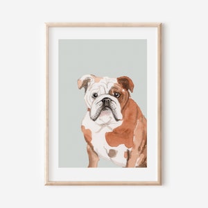 Digital Download English Bulldog Poster Guard Dog Print English Bulldog Art Wall Decor Art Print Gifts For Dog Lovers Animal Print image 6