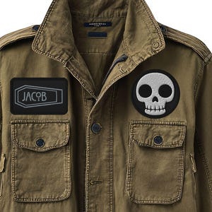 Alt Goth Skull Embroidered Patch