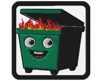 Dumpster Fire Embroidered Patch