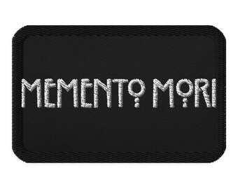 Memento Mori Alt Embroidered Patch