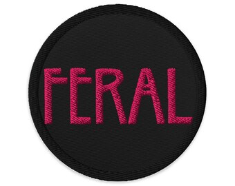 Feral Embroidered Fabric Patch