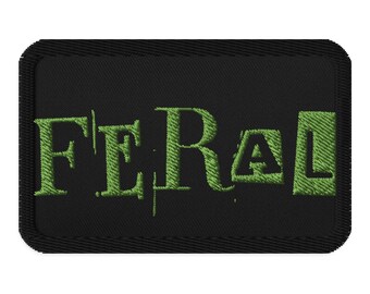 Feral Embroidered Patch