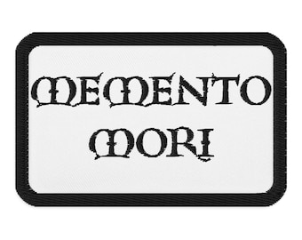 Memento Mori Alt Embroidered Patch