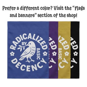 Radicalized By Basic Decency Protest Garden Flag image 13
